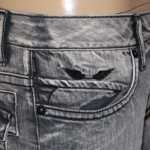 New Men ROBIN'S JEAN Straight Leg Jeans -Long Flap - Picture 5 of 8